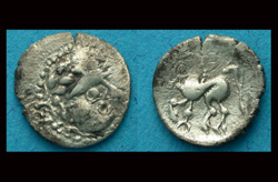 Danube Celts, AR Drachm, Sirmium, ca. 200-100 BC Danube Celts, AR Drachm, Sirmium, ca. 200-100 BC